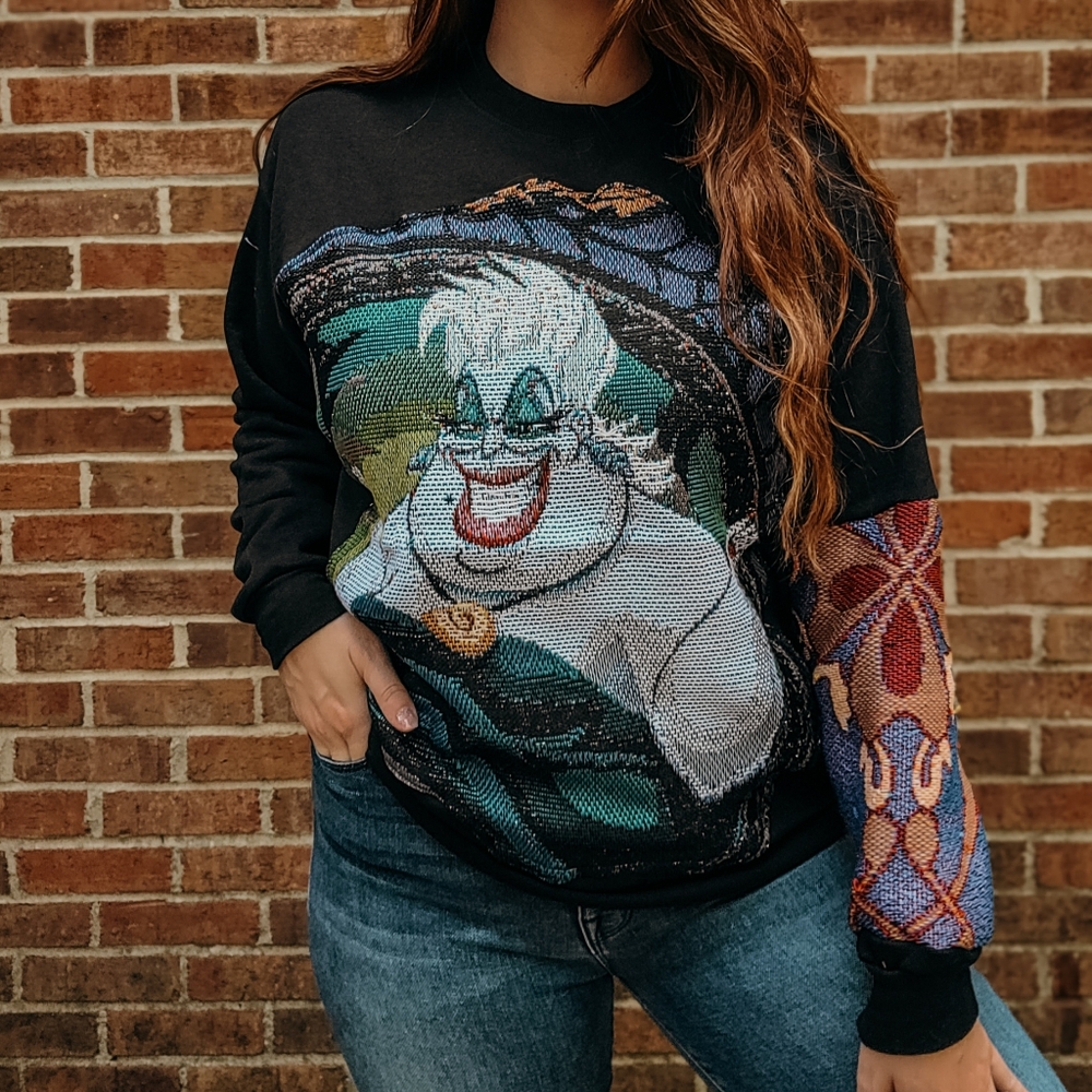 Disney Villain Ursula tapestry crewneck